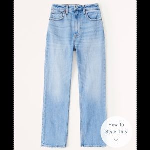 HIGH RISE ANKLE STRAIGHT JEANS SOZE 32SHORT